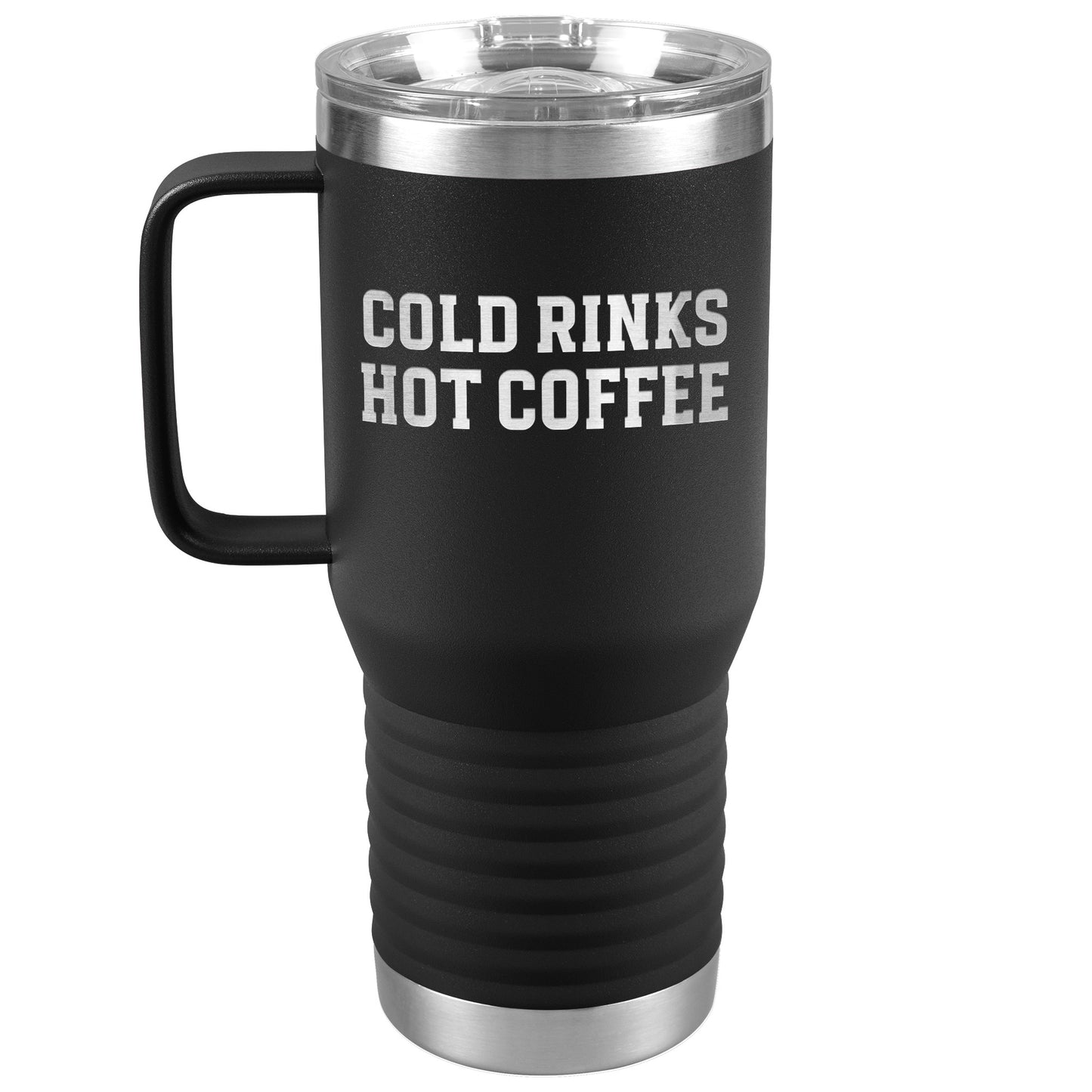 Cold Rinks, Hot Coffee Travel Mug
