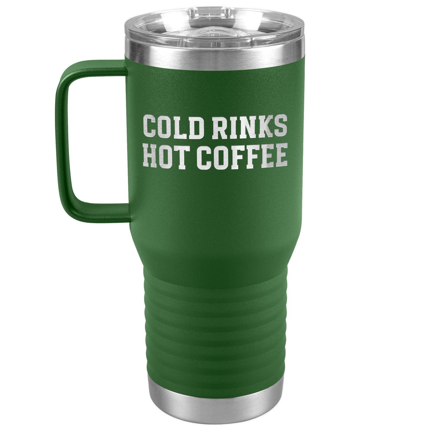Cold Rinks, Hot Coffee Travel Mug
