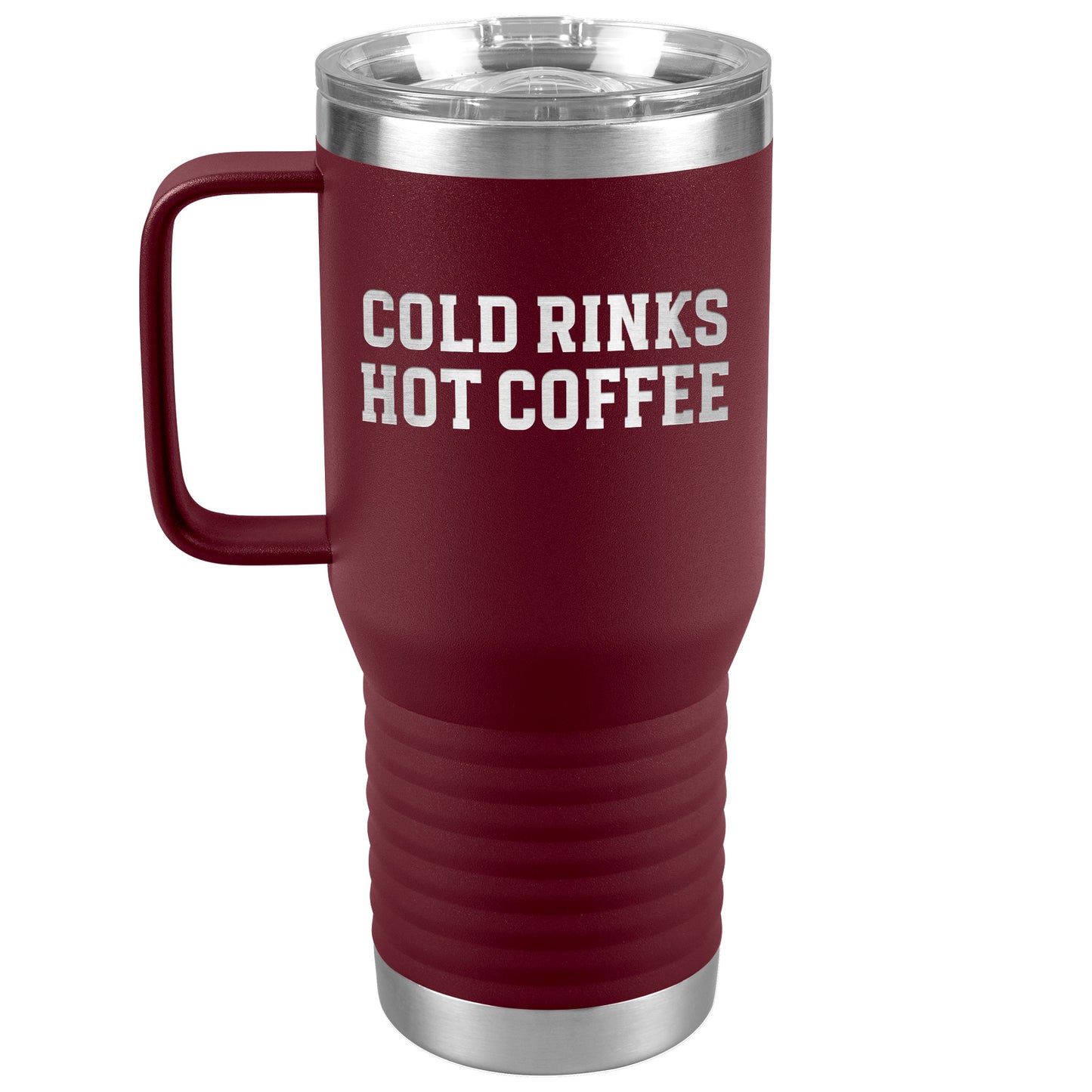 Cold Rinks, Hot Coffee Travel Mug