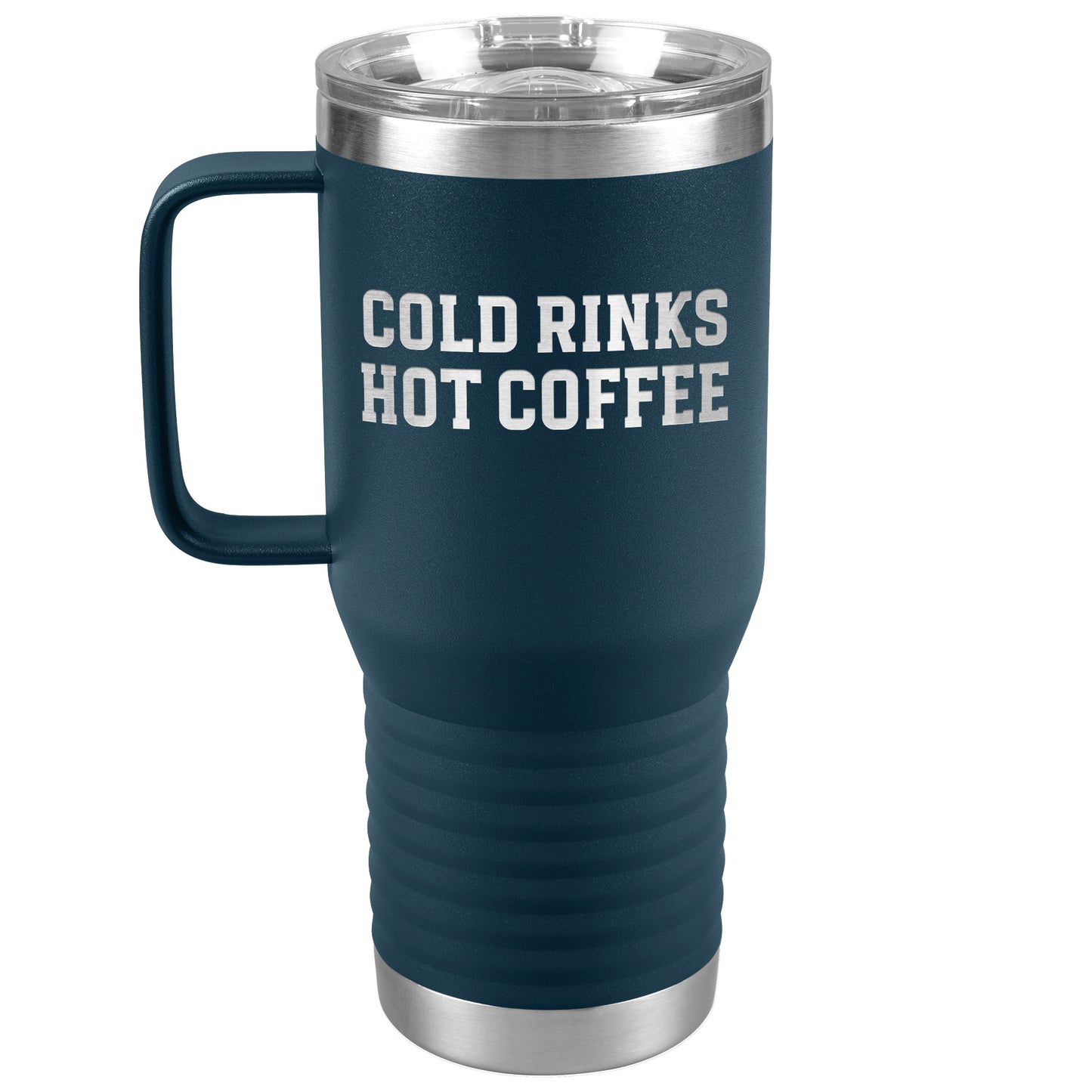 Cold Rinks, Hot Coffee Travel Mug
