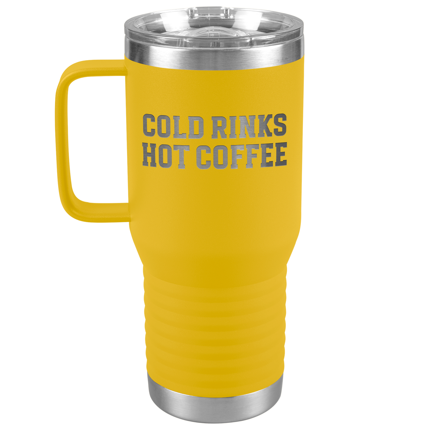 Cold Rinks, Hot Coffee Travel Mug