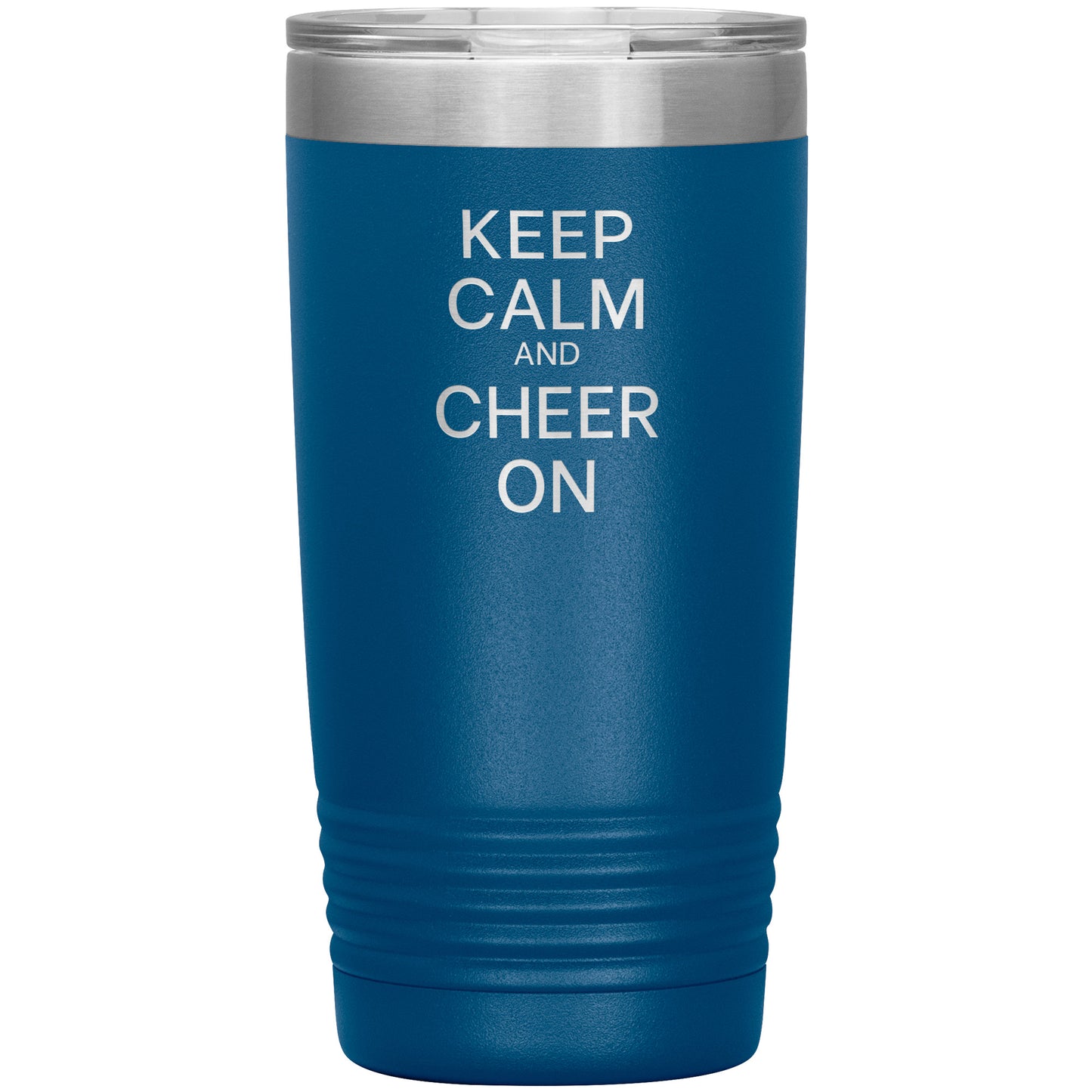 Keep Calm and Cheer On Travel Mug