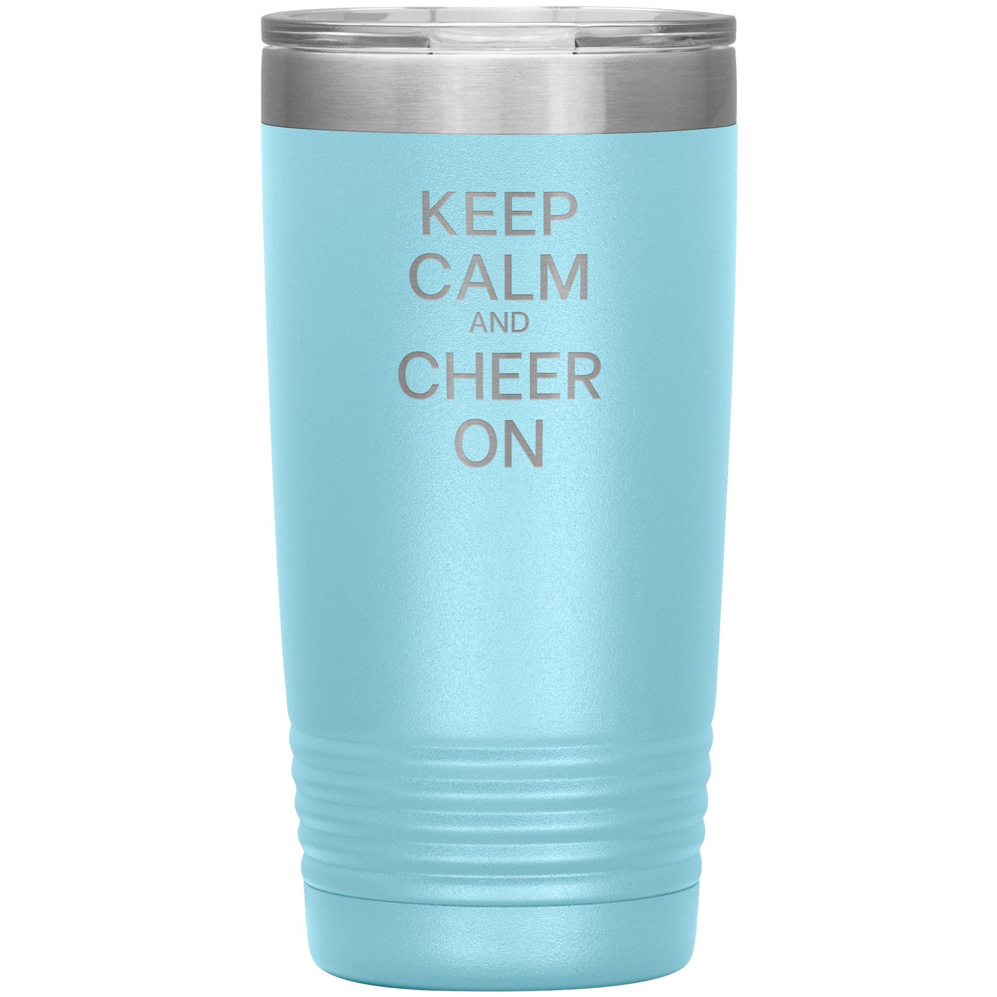 Keep Calm and Cheer On Travel Mug