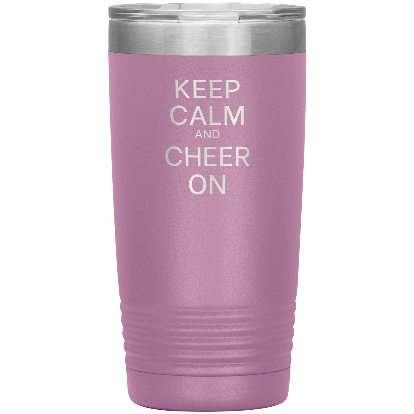 Keep Calm and Cheer On Travel Mug