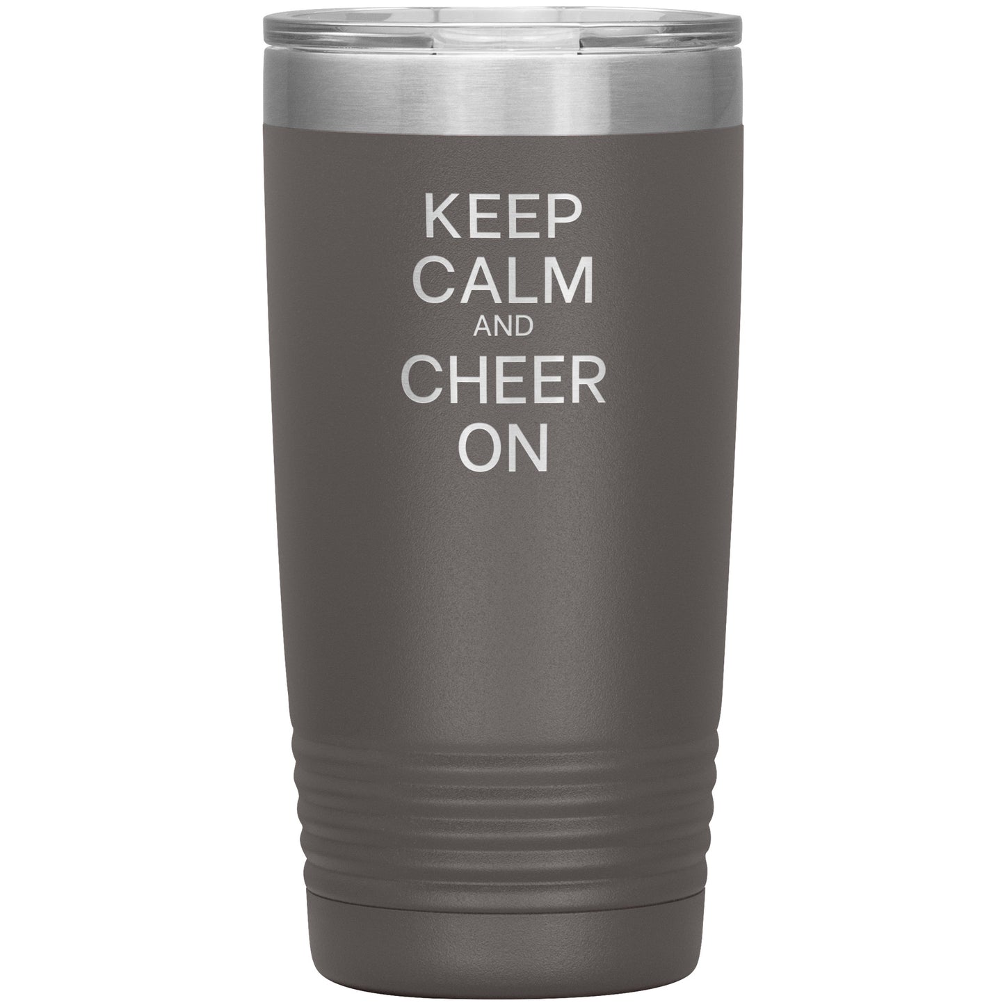 Keep Calm and Cheer On Travel Mug