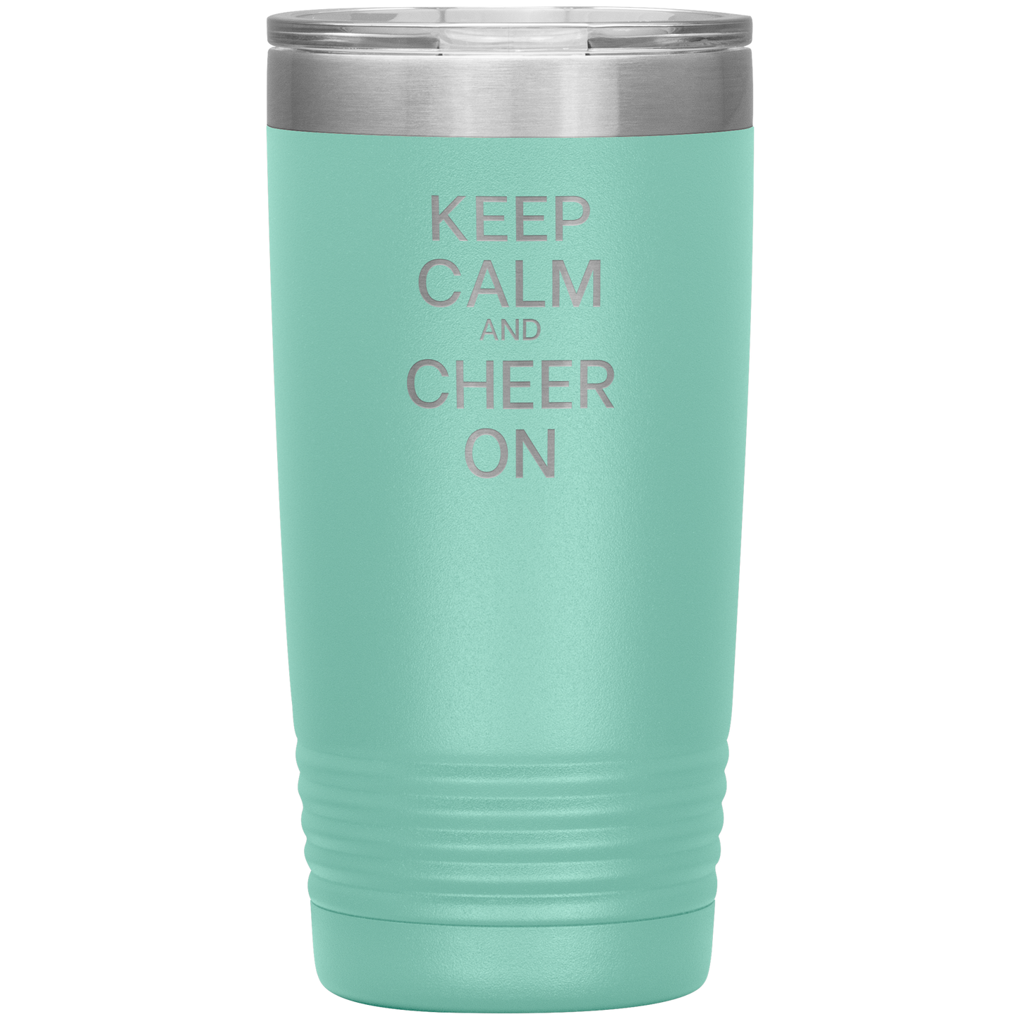 Keep Calm and Cheer On Travel Mug