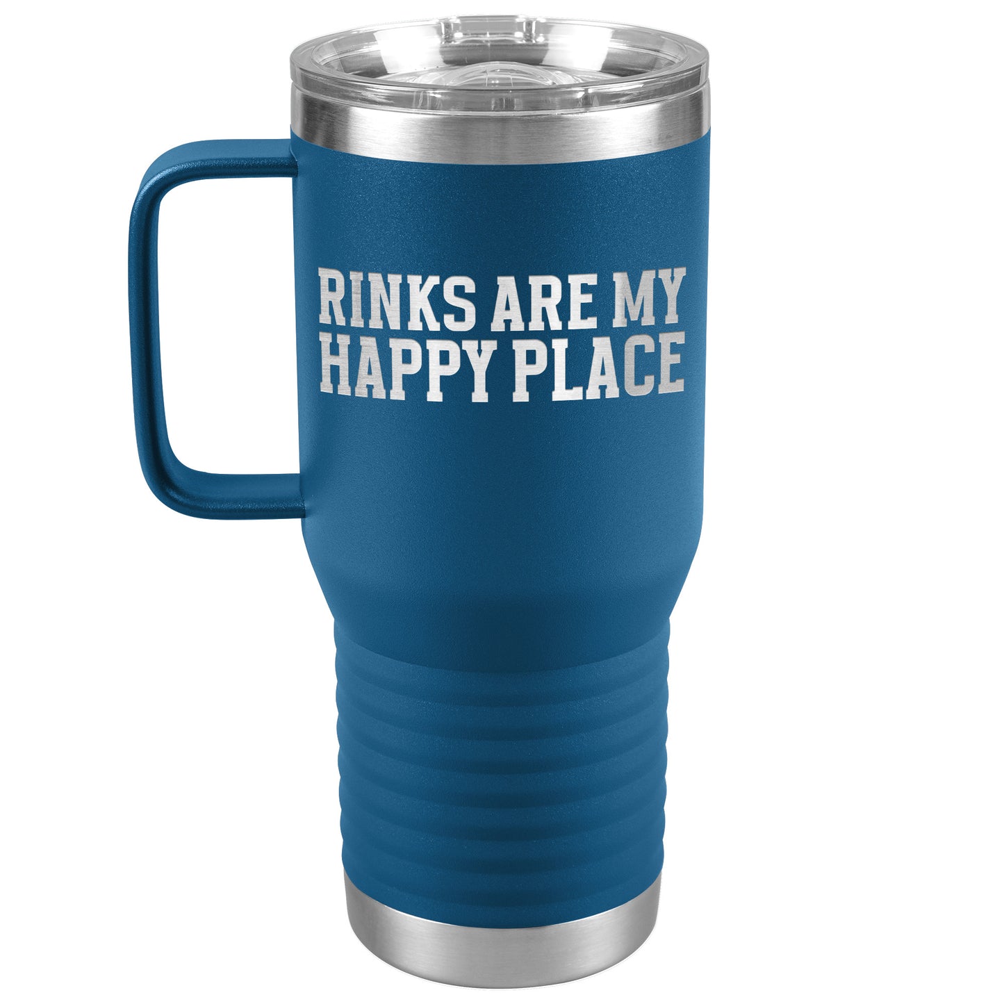 Rinks Are My Happy Place Travel Mug