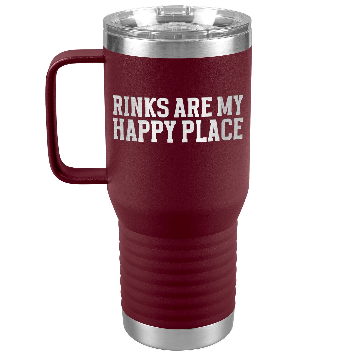 Rinks Are My Happy Place Travel Mug