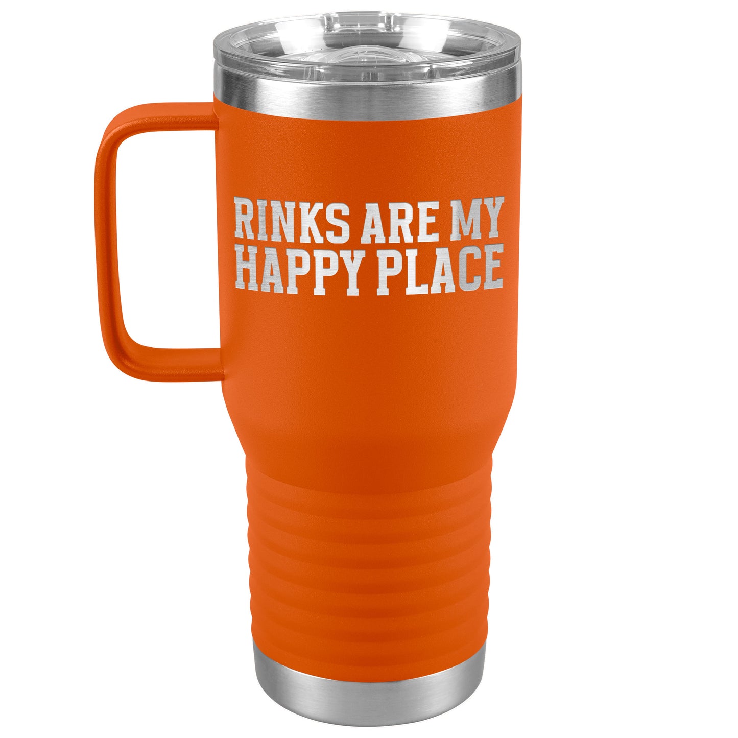 Rinks Are My Happy Place Travel Mug