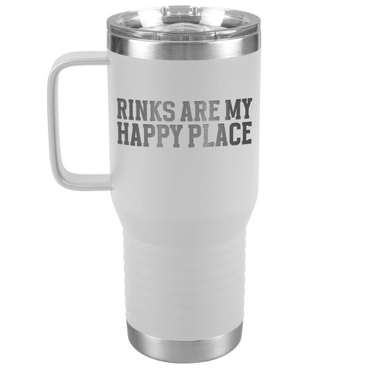 Rinks Are My Happy Place Travel Mug