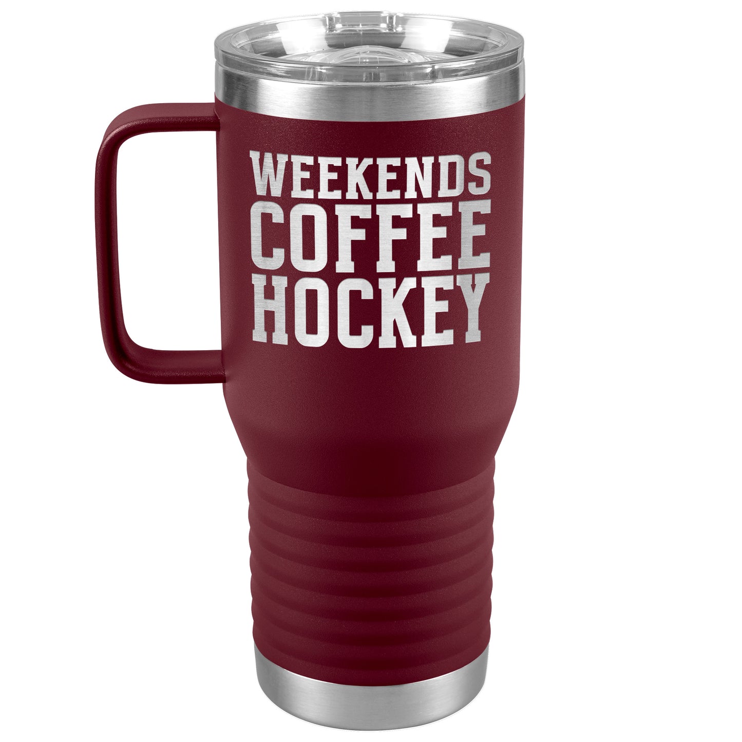 Weekends, Coffee, Hockey Travel Mug