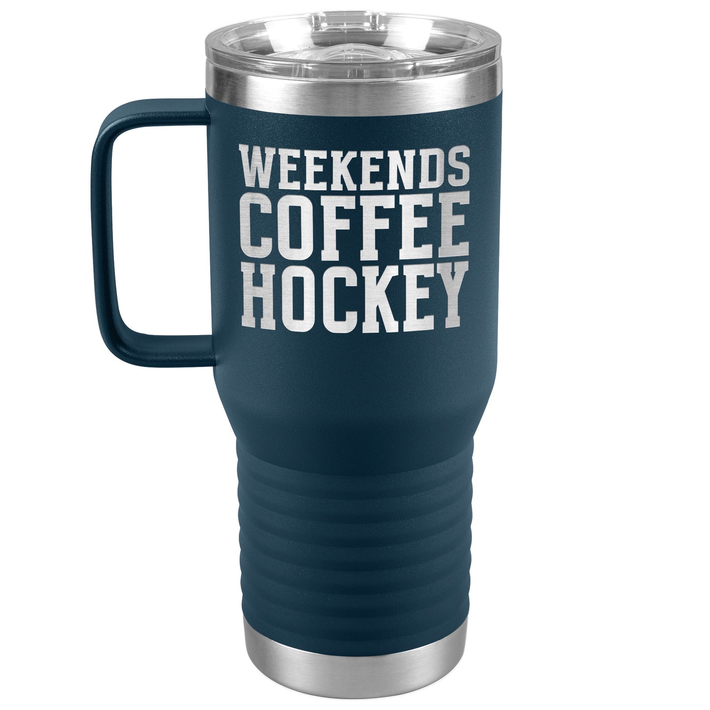 Weekends, Coffee, Hockey Travel Mug