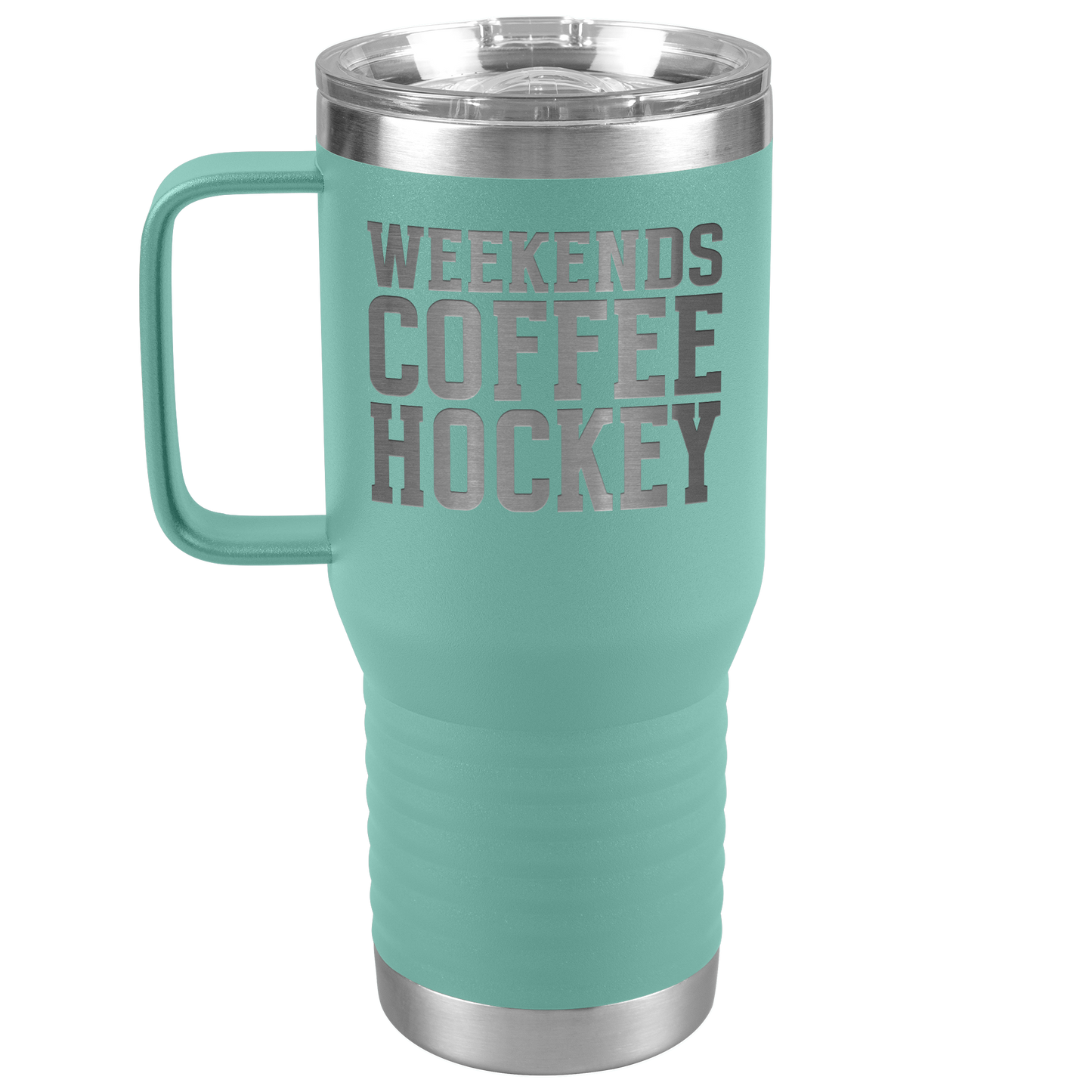Weekends, Coffee, Hockey Travel Mug