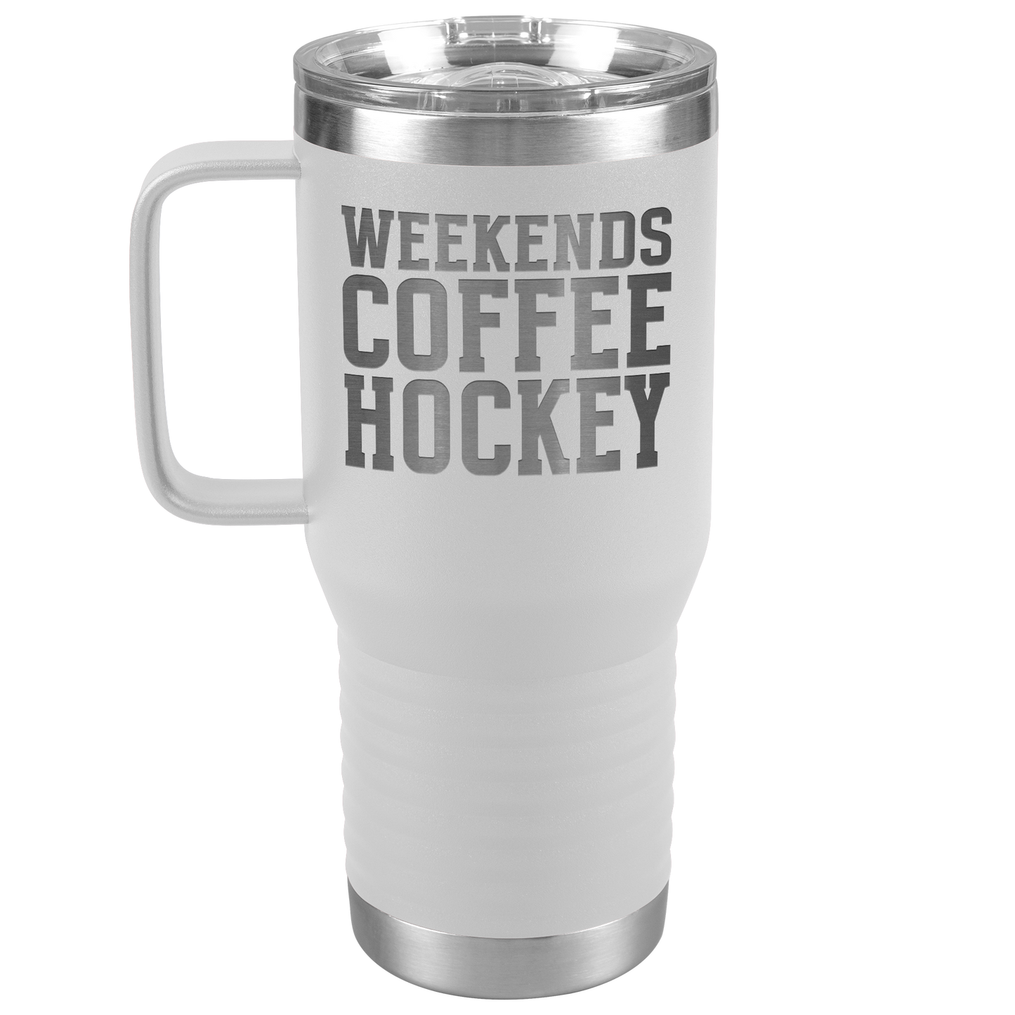 Weekends, Coffee, Hockey Travel Mug