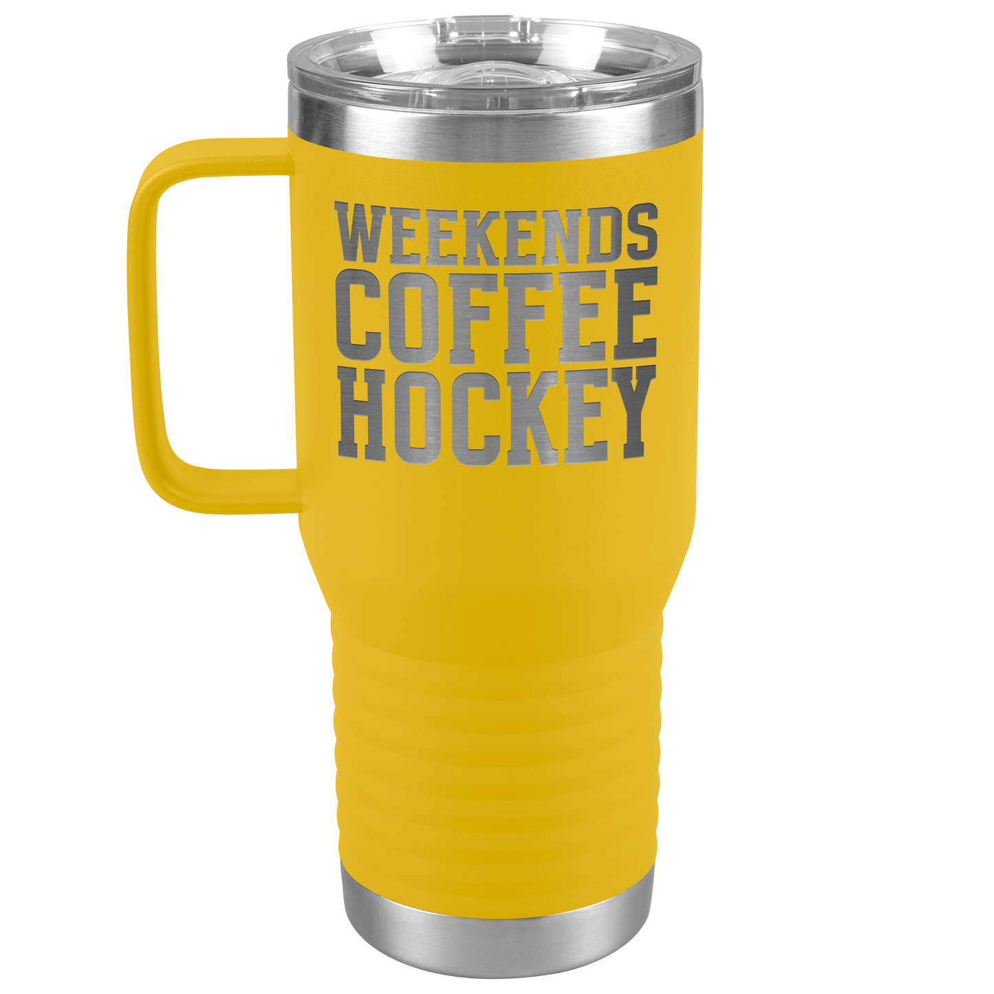 Weekends, Coffee, Hockey Travel Mug