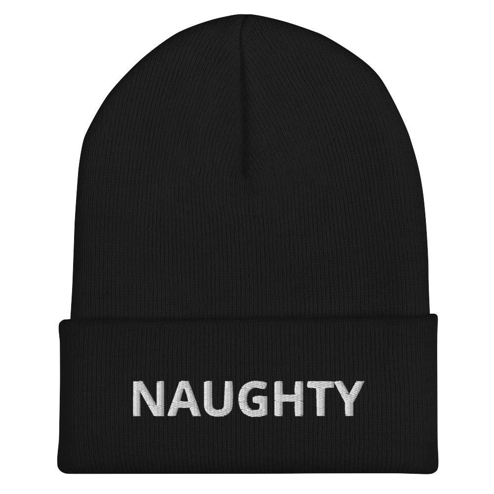 Naughty Cuffed Beanie