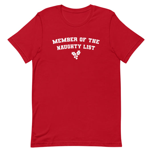Member of the Naughty List t-shirt