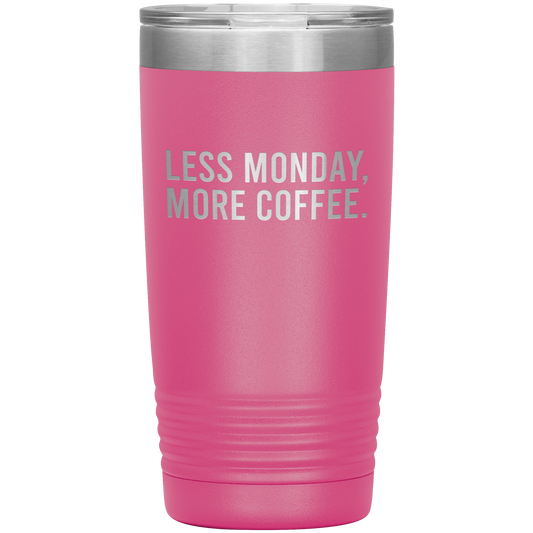 Less Monday, More Coffee Travel Mug