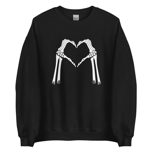 Skeleton Heart Hands Sweatshirt