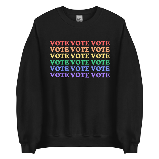 LGBTQA Flag Vote Sweatshirt