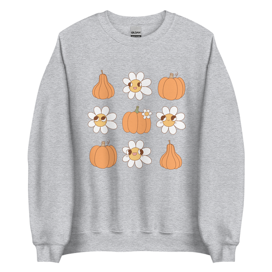 Pumpkins and Flowers Sweatshirt