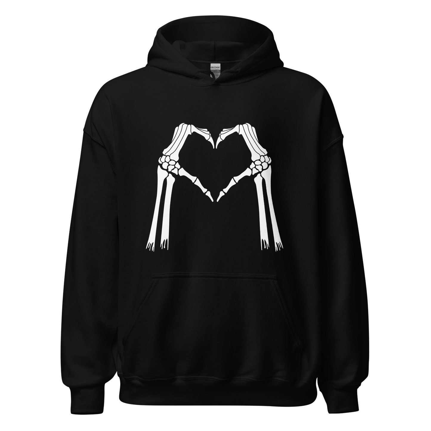 Skeleton Heart Hands Hoodie