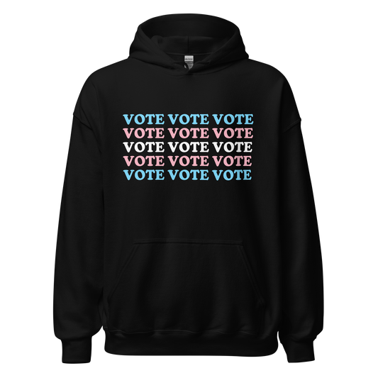 Transgender Flag Vote Hoodie