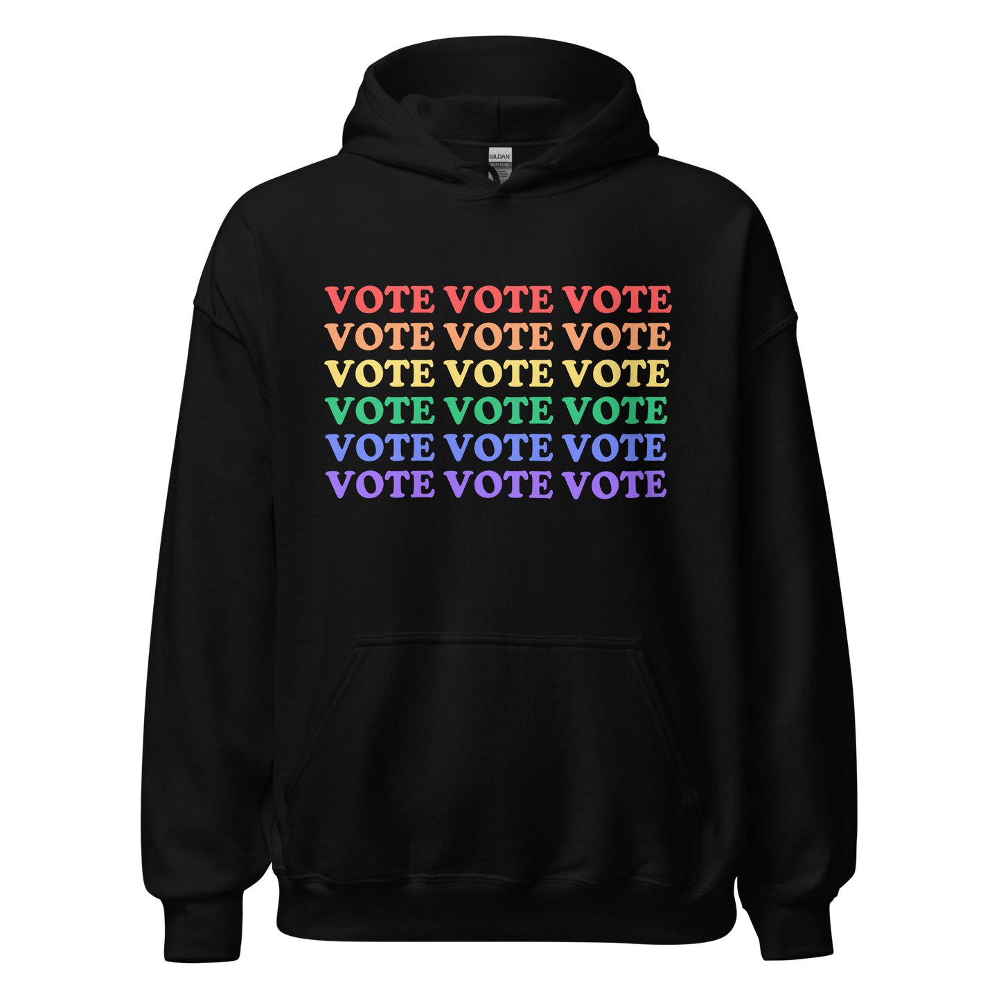 LGBTQA Flag Vote Hoodie