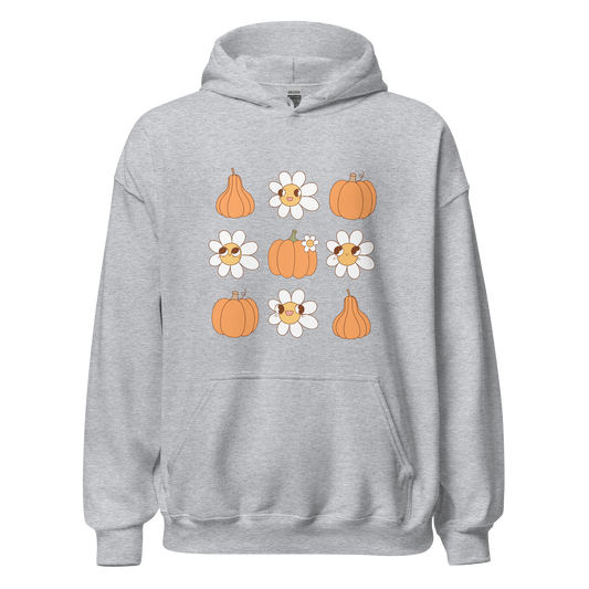 Pumpkins and Flowers Hoodie