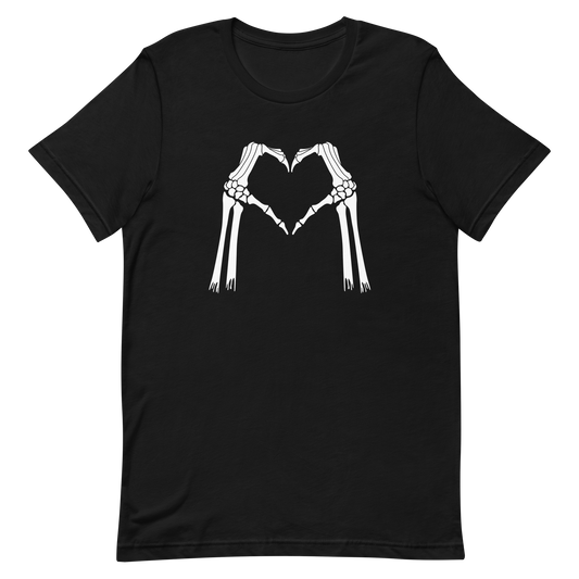 Skeleton Heart Hands T-Shirt