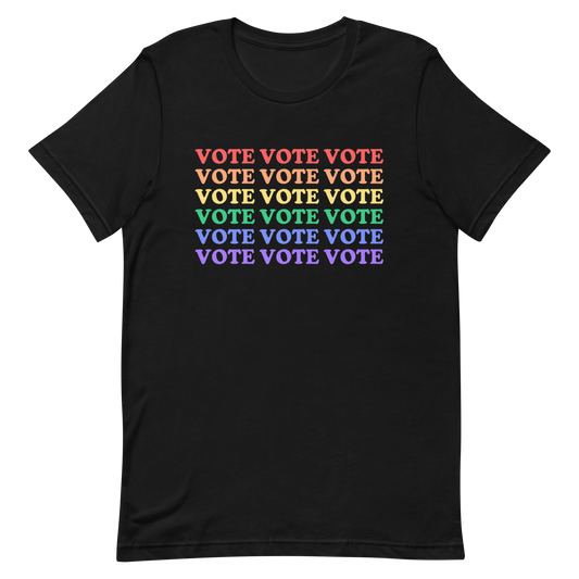 LGBTQA Flag Vote T-Shirt