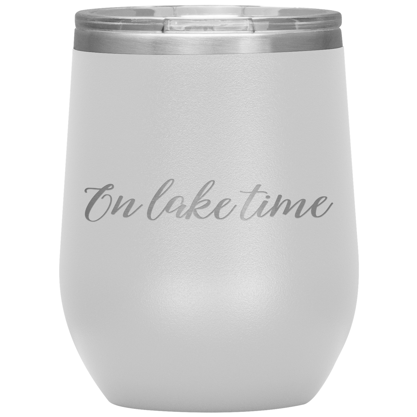 On Lake Time Wine Tumbler