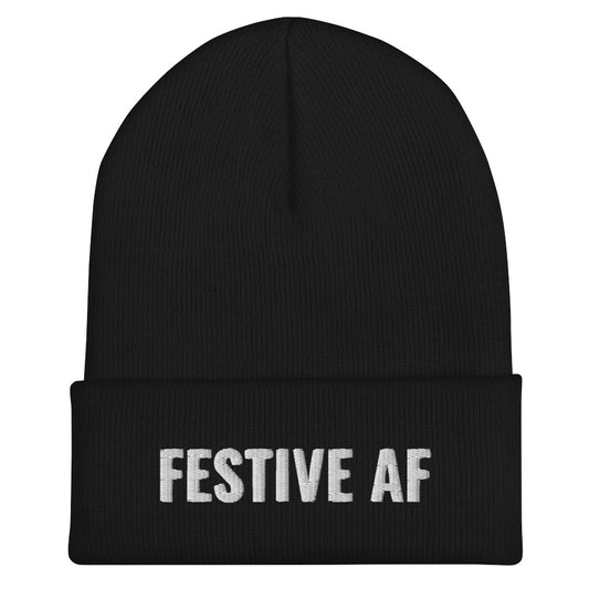 Festive AF Cuffed Beanie