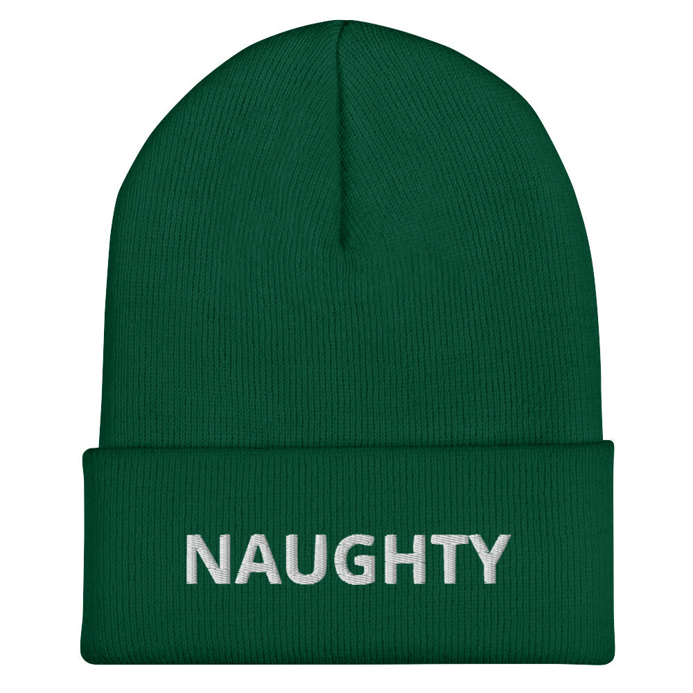 Naughty Cuffed Beanie