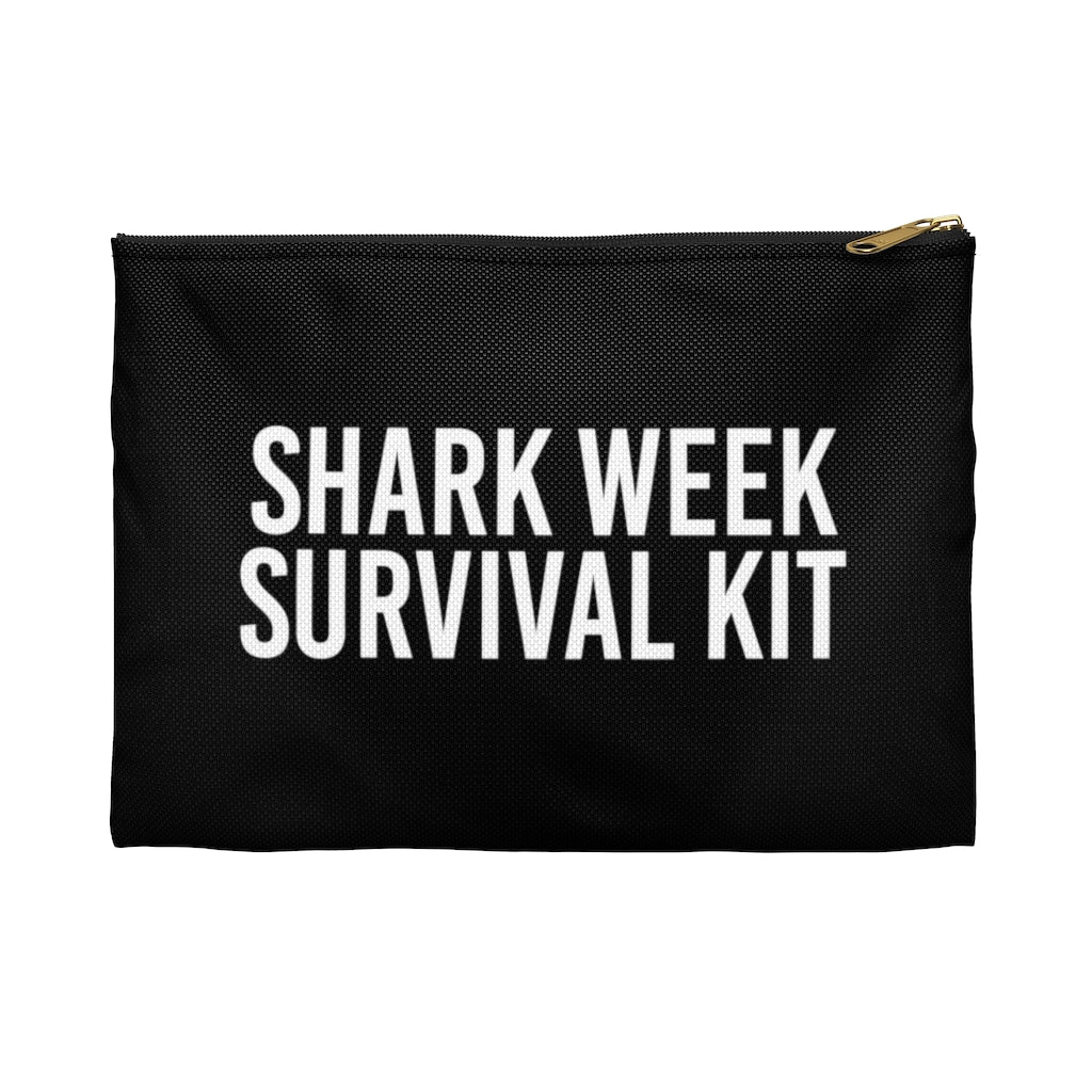 Shark Week Survival Kit Zip Pouch