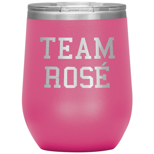 Team Rose Wine Tumbler