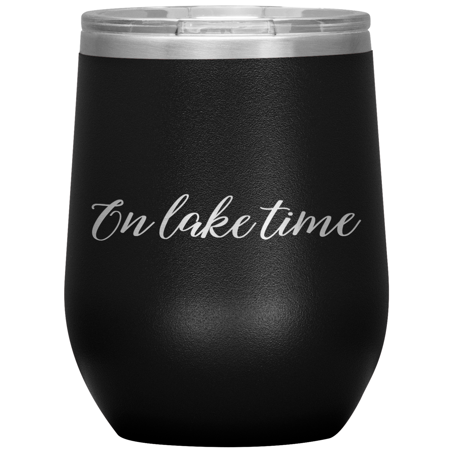 On Lake Time Wine Tumbler