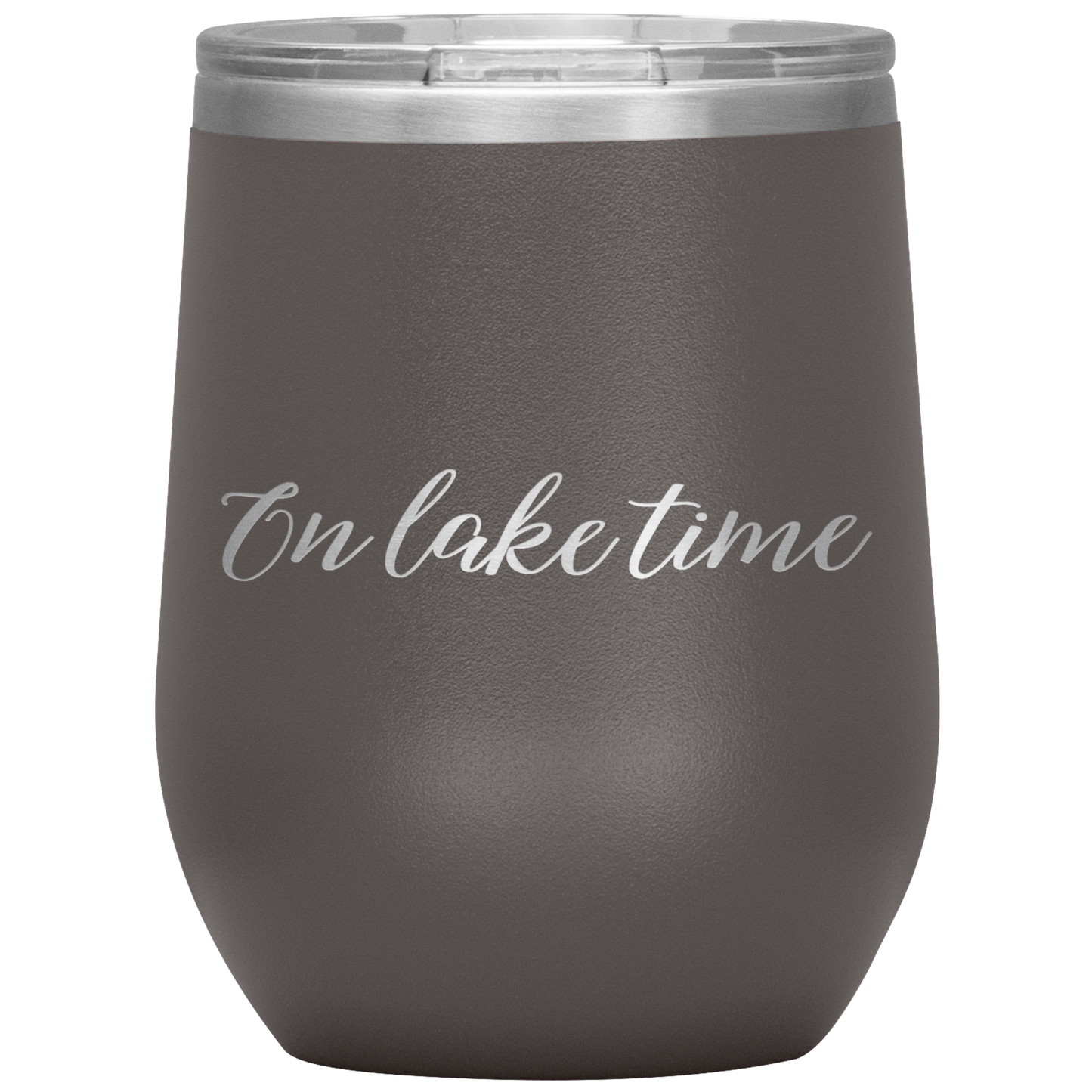 On Lake Time Wine Tumbler